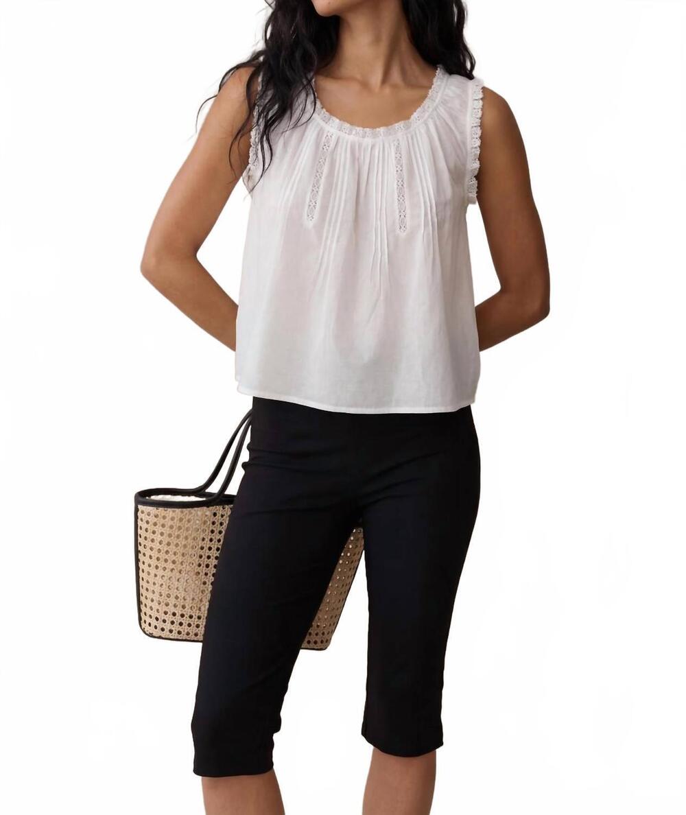 NEW FEW MODA violetta cotton top in white